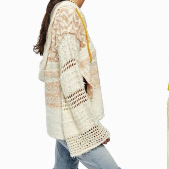 Free People Oversized Coastline Hoodie XS NWT - Picture 3 of 11